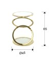 MESA AUX.·AROS· ORO Ø45